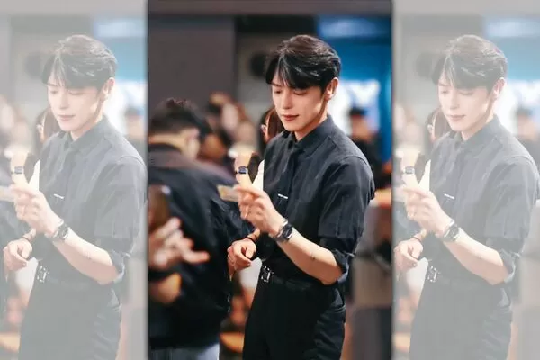 皮膚白皙的張越河曾在台北市信義區夜店上班，自稱信義區吸血鬼。（讀者提供）