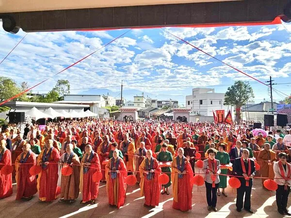 ▲全球佛教聯合會館屏東縣潮州啟用。（圖／屏東縣佛教會提供）