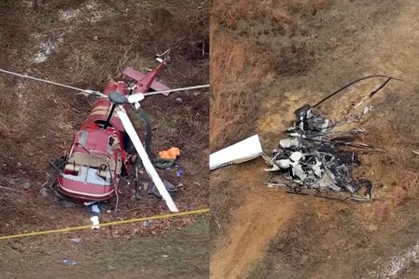 ▲▼好友揪「開直升機」吃早餐　空中互撞雙亡。（圖／翻攝自X）