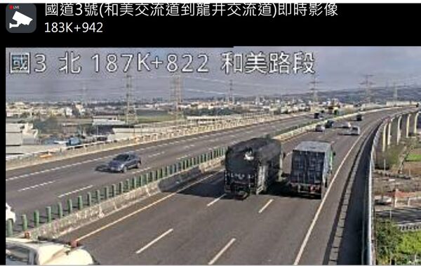 ▲4個男子行經國道和美路段飆速200K還放煙火。（示意圖／翻攝自國道1968）