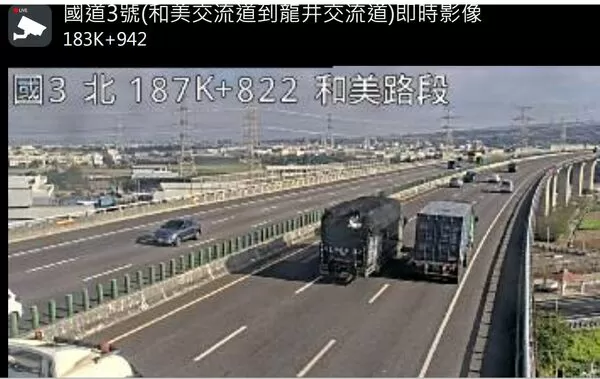 ▲4個男子行經國道和美路段飆速200K還放煙火。（示意圖／翻攝自國道1968）