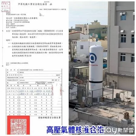 ▲高氧氣體核准合格。（圖／安泰醫院提供）