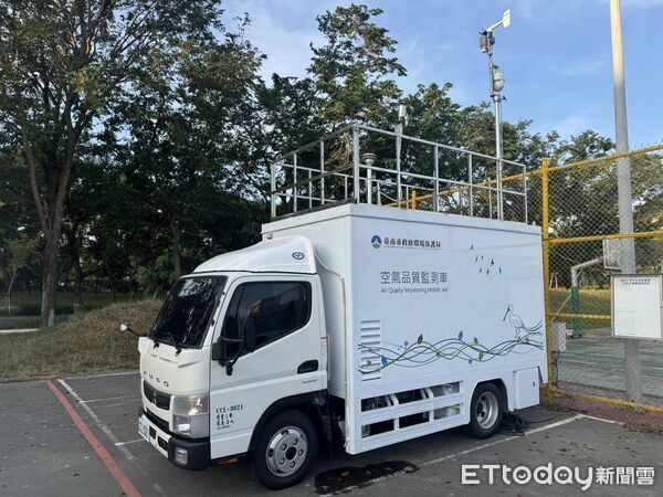 ▲台南市環保局啟用首部移動式空氣品質監測車，深入工業區與空污熱區即時監測。（記者林東良翻攝，下同）