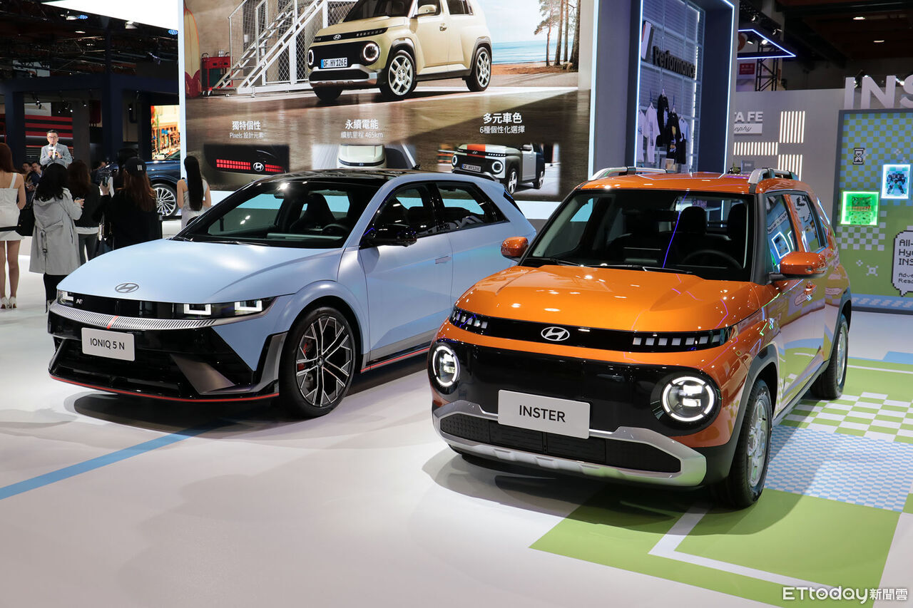 ▲台北車展／Hyundai「旗艦大型休旅車」首發！2.5渦輪油電更討喜。（圖／記者張慶輝攝）