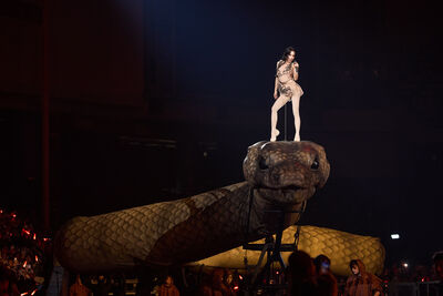 蔡依林唱一半「30公尺巨蟒」直衝觀眾席！震撼畫面曝...全場掉下巴