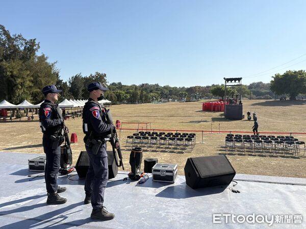 ▲▼ 金門跨年晚會警方強化安全維護部署。(圖／金門縣警察局金城分局提供)