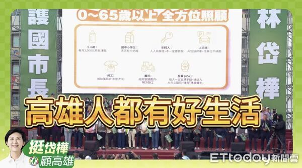 ▲▼市長初選白熱化！林岱樺拋「AI好生活」　喊讓高雄變智慧城市。（圖／記者賴文萱翻攝）