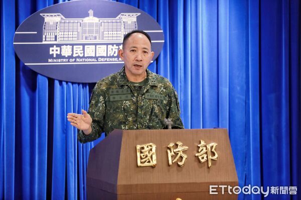 ▲國防部臨時記者會。（圖／記者周宸亘攝）