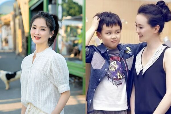 ▲▼《還珠格格》晴兒同框19歲愛子　「肉感弟變北大校草」削尖帥臉瘋傳。（圖／翻攝自微博）