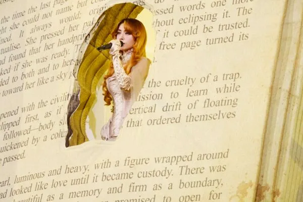 ▲▼ 蔡依林在巨型道具「真相之書」演唱 。（圖／凌時差提供） 