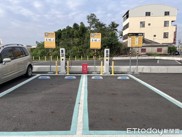 ▲台南市推動「區區有充電站」計畫，第五批充電站31日上線啟用，涵蓋12個行政區、23處場域，快慢充同步到位。（記者林東良翻攝，下同）