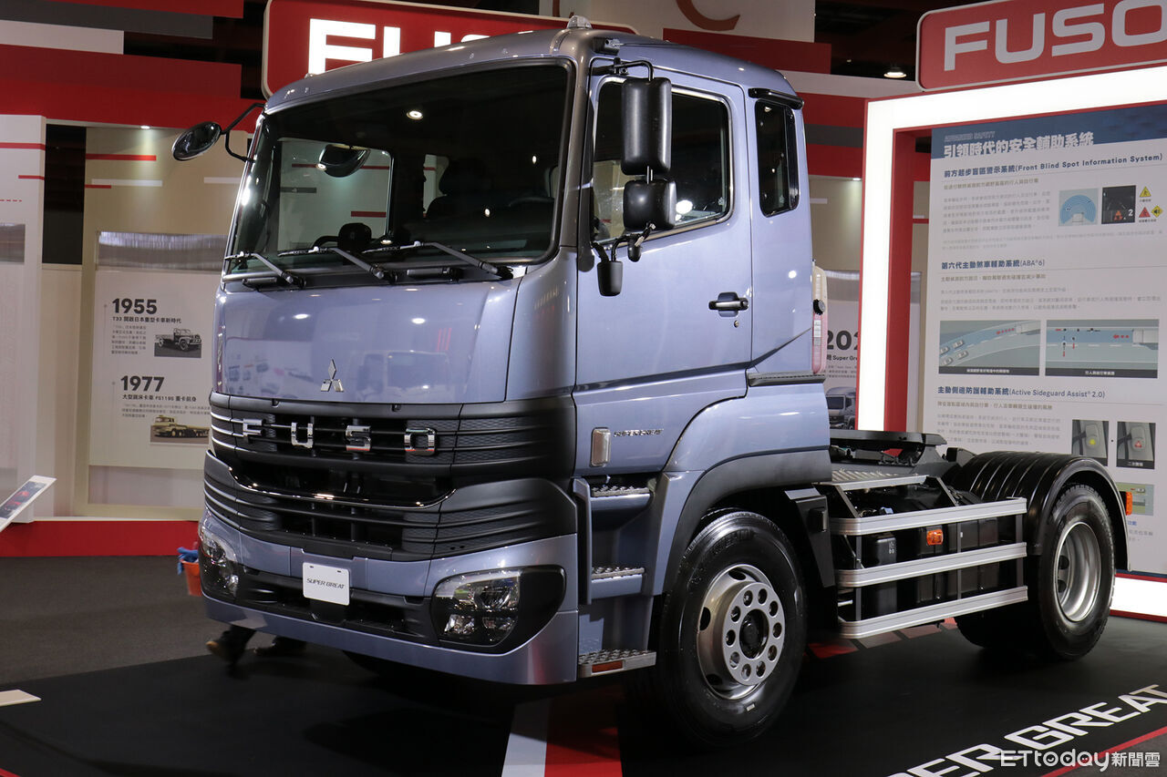 ▲FUSO「3大車系齊聚台北車展」！樂天女孩限定現身互動送好禮。（圖／記者張慶輝攝）