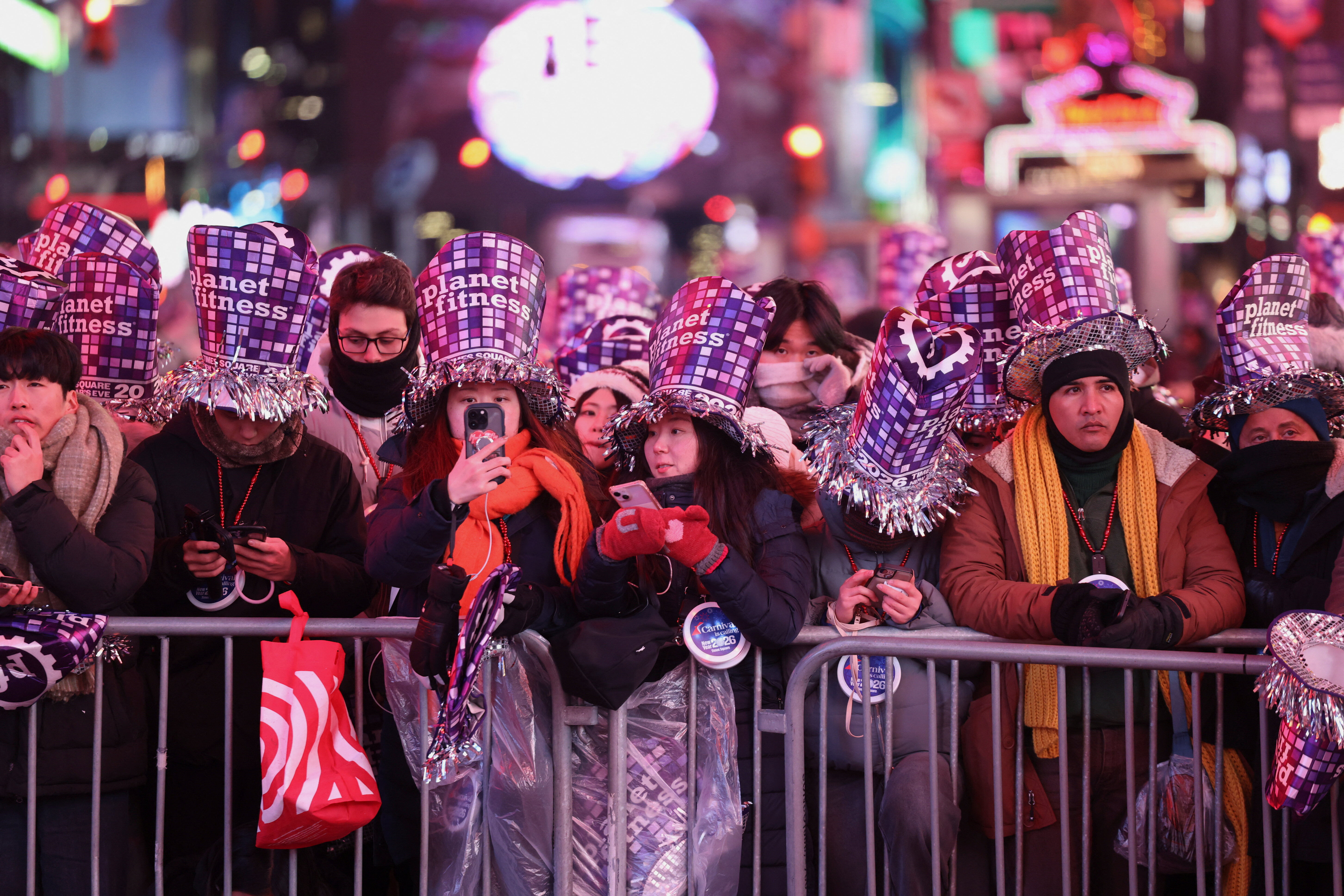 ▲▼ 美國紐約時報廣場跨年。（圖／路透）