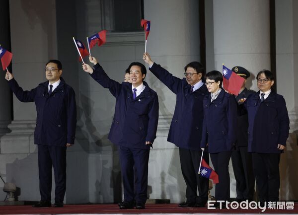 ▲▼ 總統府元旦府前升旗典禮 -賴清德，蕭美琴。（圖／記者黃克翔攝）