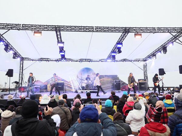 ▲▼ 「2026阿里山日出印象音樂會」今日在阿里山國家森林遊樂區熱鬧登場 。（圖／嘉義縣政府提供）