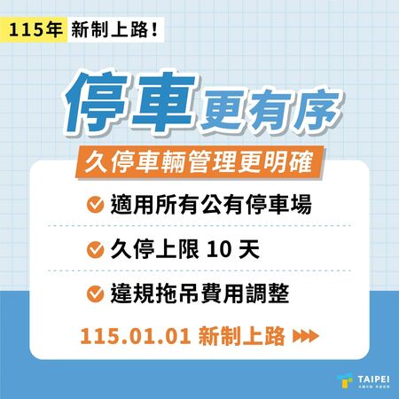▲台北市六項元旦新制出爐。（圖／蔣萬安臉書）