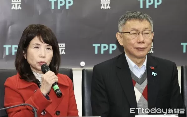 ▲▼ 民眾黨立法院黨團「新年新氣象 眾人作夥拚」記者會 ,柯文哲,黃國昌     。（圖／記者徐文彬攝）