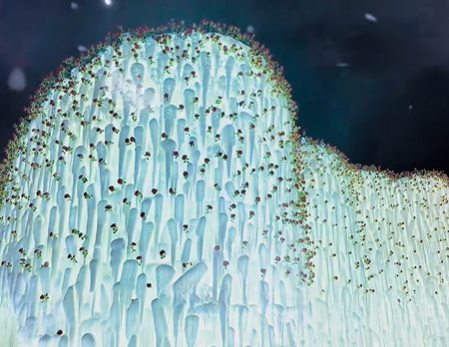 ▲▼哈爾濱冰雪大世界 玫瑰冰瀑。（圖／翻攝自小紅書）