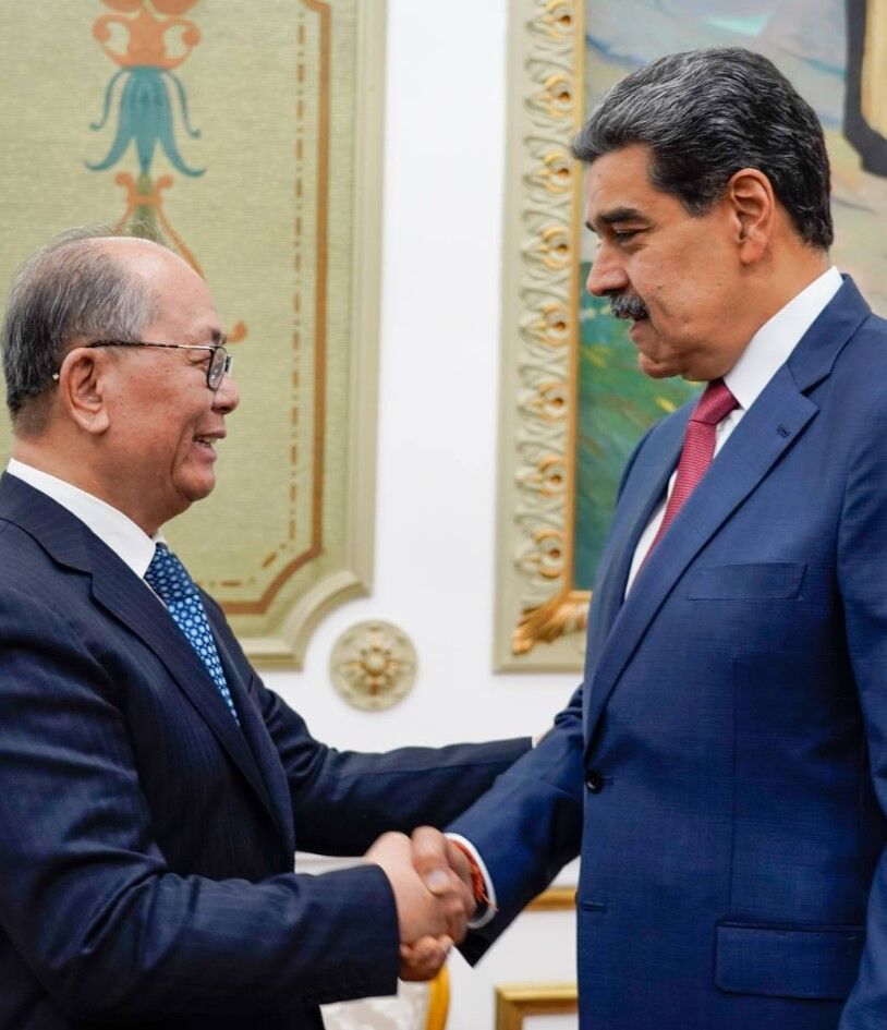 ▲馬杜洛被美國活捉前一天，才剛會見完中國特使。（圖／翻攝自馬杜洛臉書）