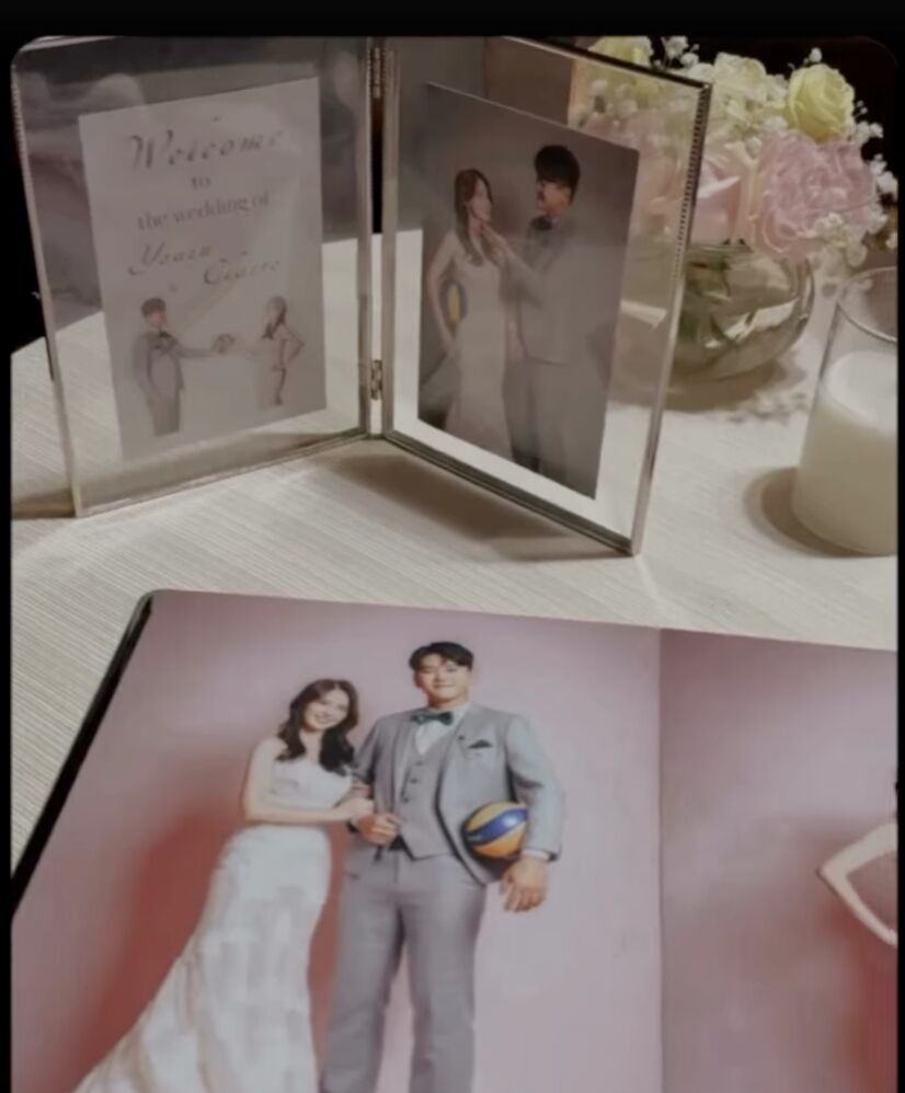 ▲張晏塵在婚禮上公開寶寶性別。（圖／翻攝自Instagram／clairechang1212）