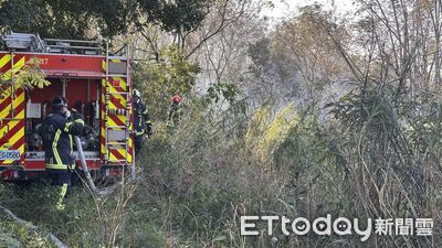 金門茅山塔雜草火警　強風助燃多點延燒近3600平方公尺