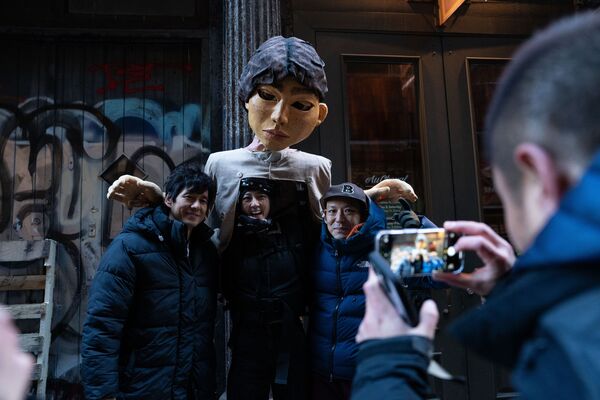 ▲《最親愛的陌生人》男主角西島秀俊(左起)、導演真利子哲也、女主角桂綸鎂日前接受台灣媒體訪問。（圖／甲上提供）