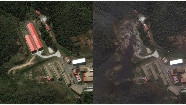 ▲▼衛星照曝！馬杜洛藏身處遭空襲「整片炸光」　軍事基地淪廢墟。（圖／路透）