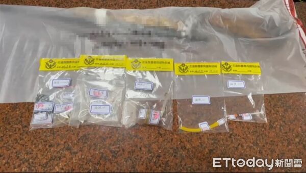 ▲▼警方循線追緝到彭男白色自小客車並在車內起出非法自製獵槍，同時在彭男身上搜出安非他命吸食器、注射針筒等。（圖／玉里警分局提供，下同）