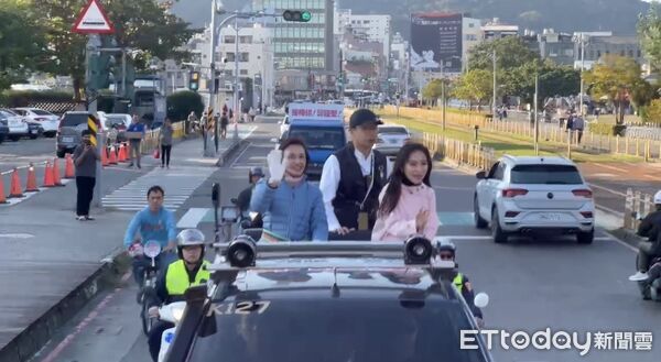 ▲▼初選倒數！邱議瑩合體黃捷車掃吸睛　賴瑞隆造勢找9立委站台   。（圖／記者賴文萱翻攝）