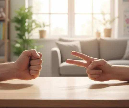 ▲▼猜拳。（AI協作圖／記者董美琪製作，經編輯審核）