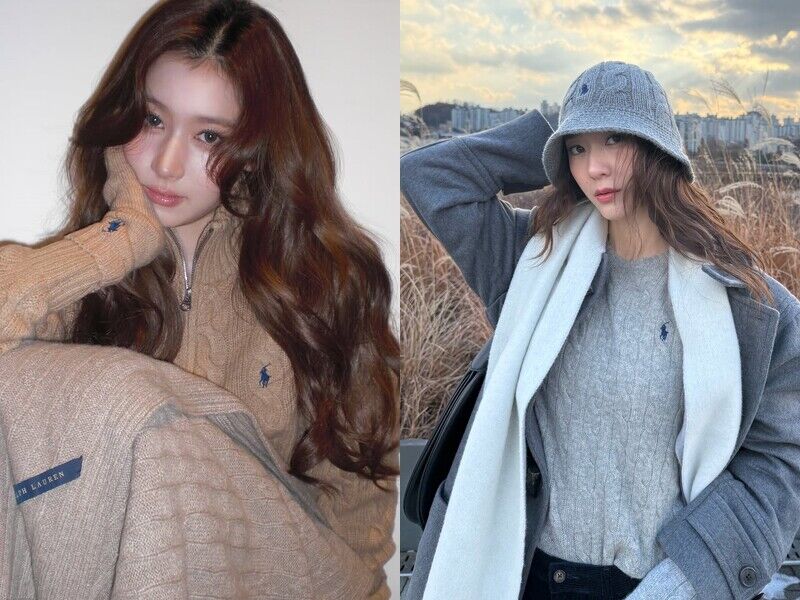 Polo Ralph Lauren紅什麼？Sana、Krystal麻花毛衣韓妞人手一件！老爹風回潮推薦單品一次看