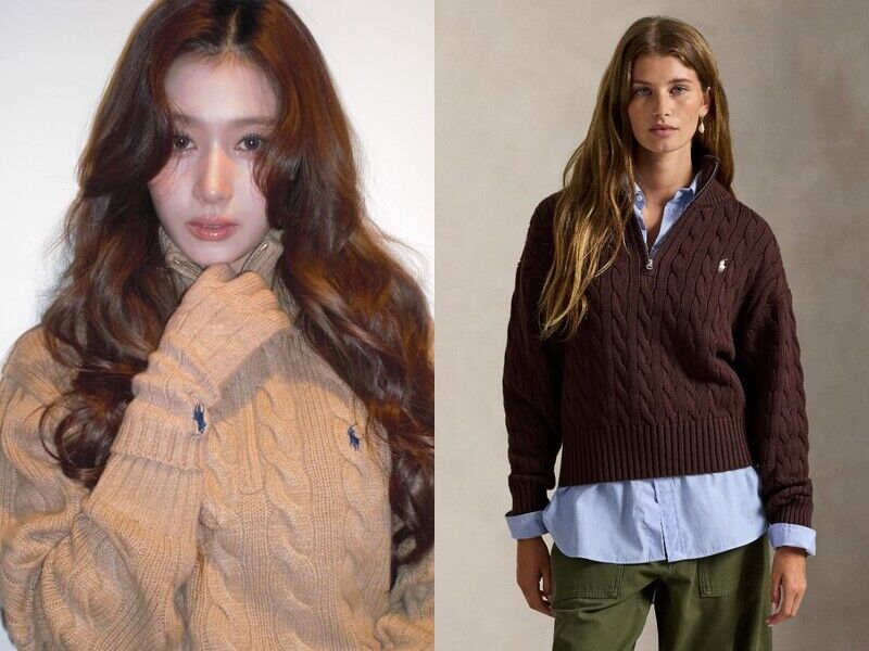Polo Ralph Lauren紅什麼？Sana、Krystal麻花毛衣韓妞人手一件！老爹風回潮推薦單品一次看