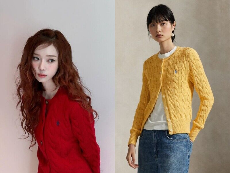 Polo Ralph Lauren紅什麼？Sana、Krystal麻花毛衣韓妞人手一件！老爹風回潮推薦單品一次看
