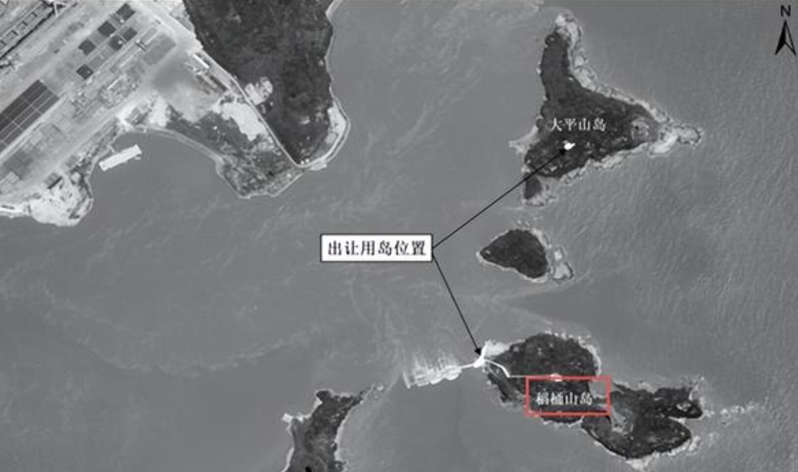 ▲浙江舟山出讓使用權的兩座海島相關位置。（圖／翻攝微博）