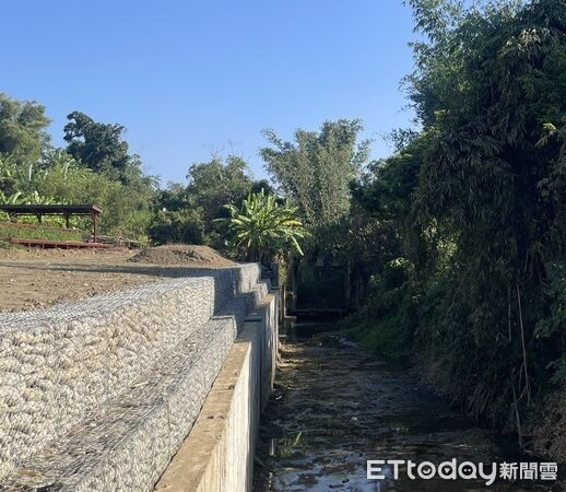 ▲▼ 嘉市北排水上游(圳頭里段)護岸改善工程完工 提升區域排水安全  。（圖／嘉義市政府提供）