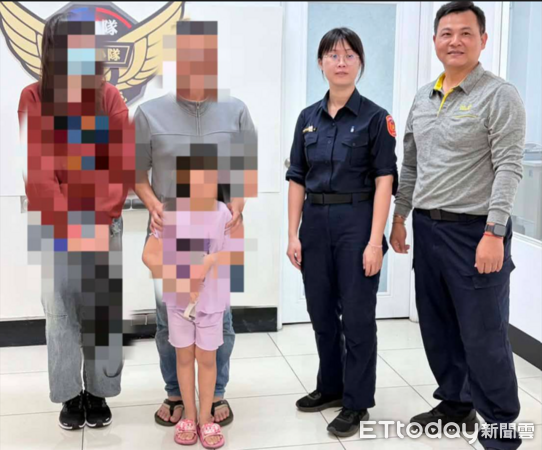 ▲東港警分局交通小隊長林俊豪助少女平安返家。（圖／記者陳崑福翻攝）