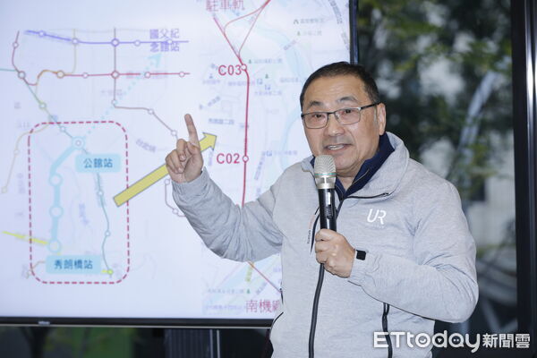 ▲▼新北市長侯友宜在新北捷運工程局長李政安的陪同下，進行捷運中和光復線(新北市段)可行性研究規劃路線視察。（圖／記者湯興漢攝）