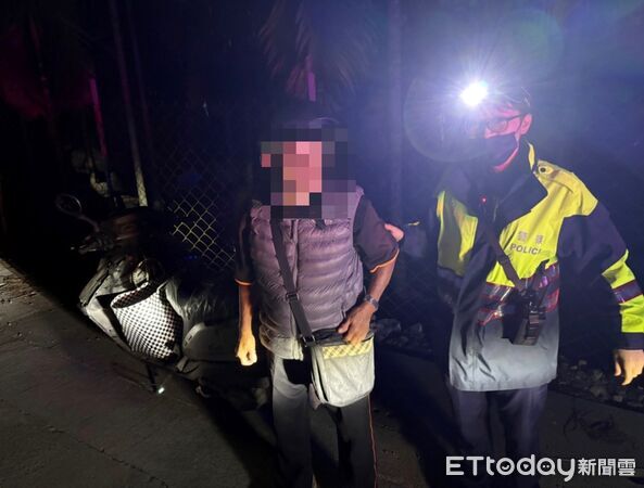 ▲里港警方找到曾姓阿北。（圖／記者陳崑福翻攝）