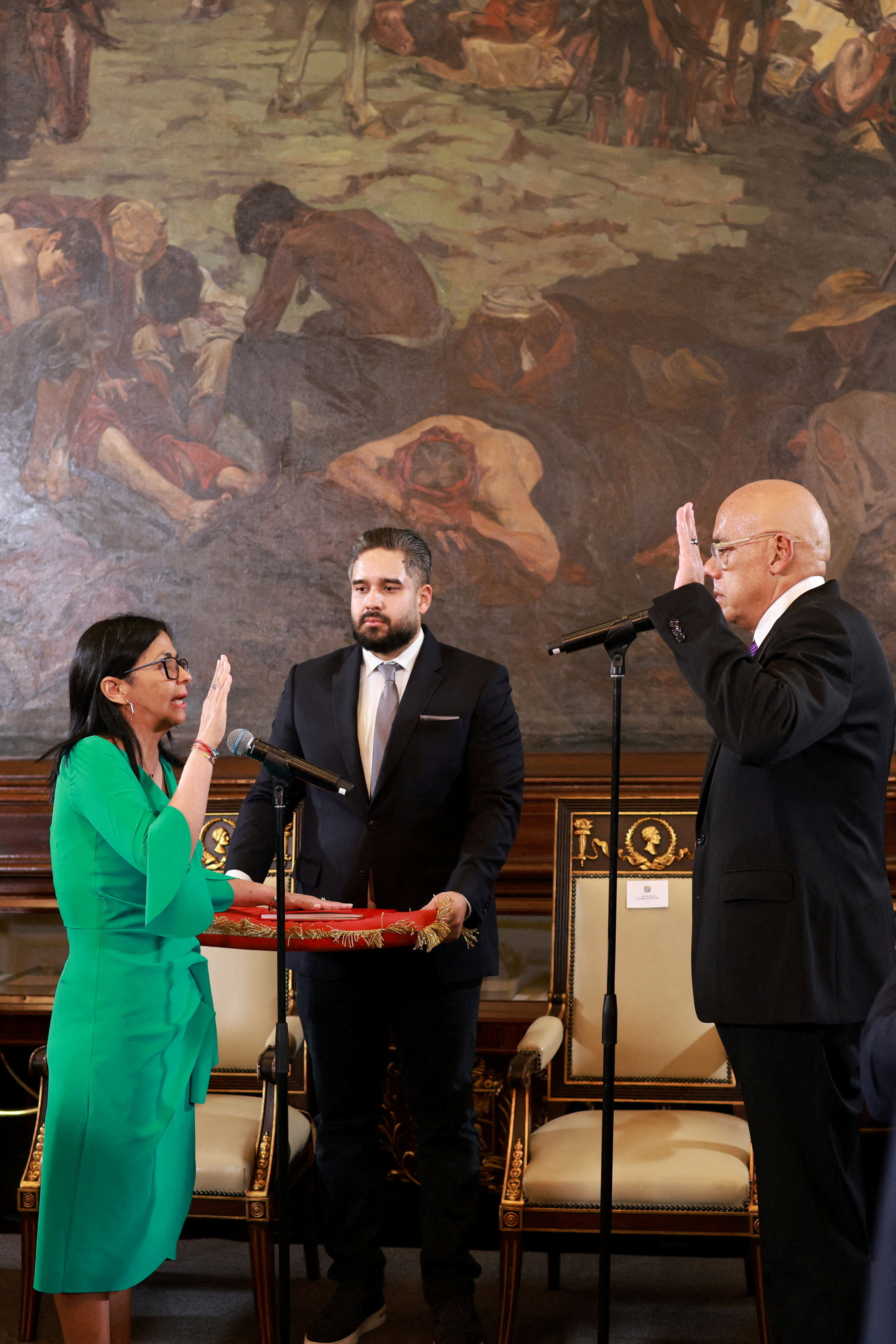 ▲▼ 委內瑞拉代理總統羅德里格斯（Delcy Rodriguez）。（圖／路透）