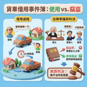 彰化男兩度開走鄰居小貨車挨告竊盜　法官判無罪理由曝