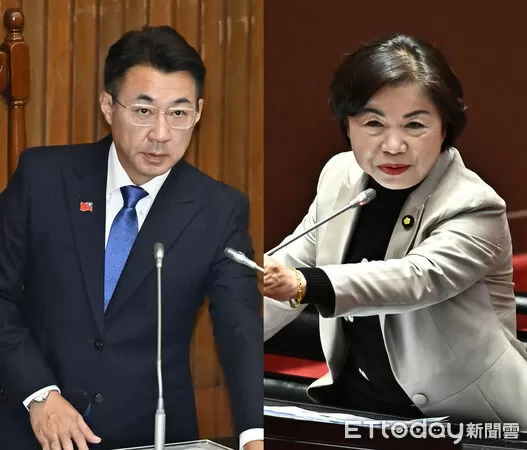 ▲▼江啟臣、楊瓊瓔。（合成圖／記者李毓康攝）