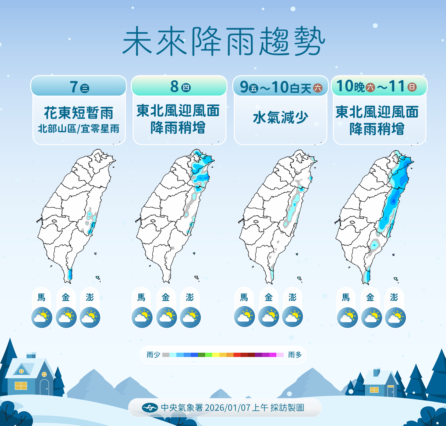 ▲▼未來一周天氣。（圖／氣象署提供）