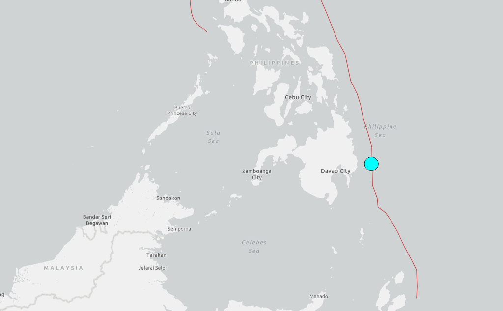 ▲▼菲律賓地震。（圖／USGS）