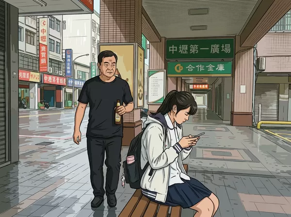 ▲▼男子持酒瓶自背後攻擊高中少女，企圖性侵。（AI協作圖／記者吳銘峯製作，經編輯審核）