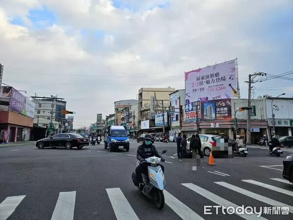▲屏東市和平路交通事故。（圖／記者陳崑福翻攝）