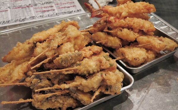 ▲▼道頓堀街頭煙火氣與庶民日常美食：大阪燒、章魚燒、串炸。（圖／部落客CJ夫人提供）