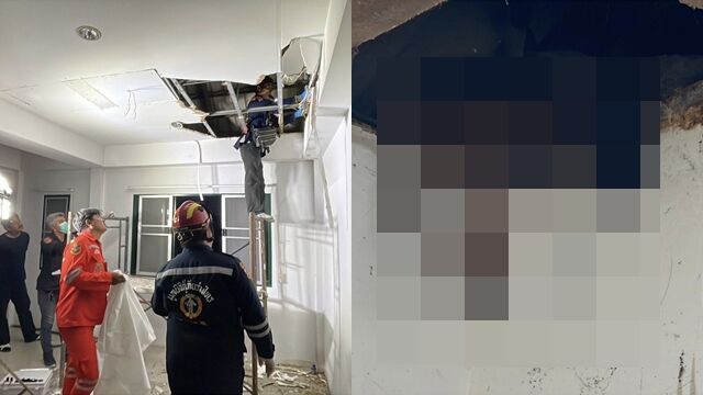▲▼天花板一掀「掉出人頭骨」！　翻修驚揭心碎失蹤案。（圖／翻攝臉書ปทุมธานีที่นี่ต้องรู้）