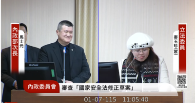 又出包！麥玉珍質詢跳針狂問社維法　馬士元無奈：這次是修國安法