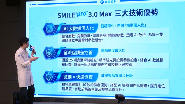 ▲▼大學眼科SMILE Pro 3.0 Max,大學眼科院長葉威毅醫師。（圖／記者姜國輝攝）