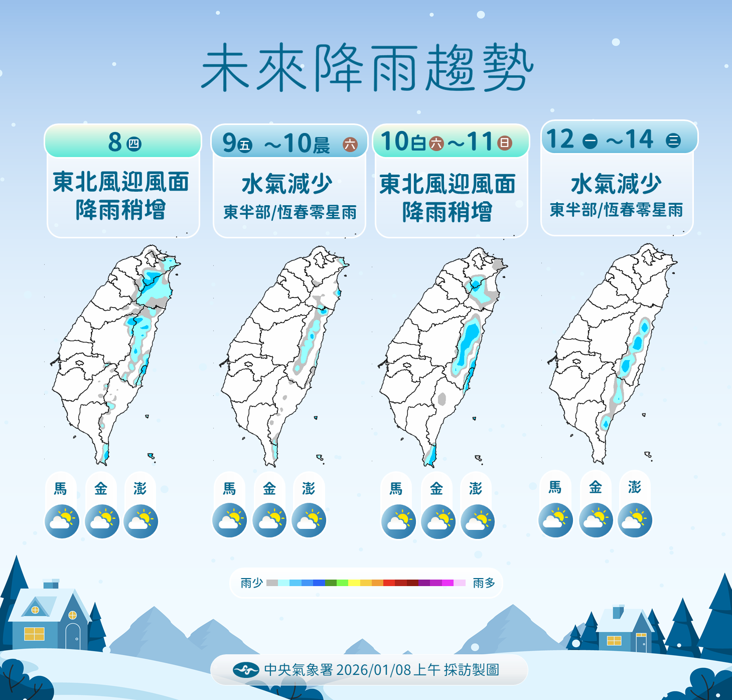 ▲▼未來一周天氣。（圖／氣象署提供）